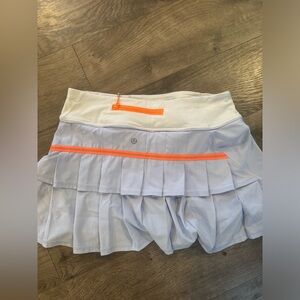 Lululemon PaceSetter Skirt - Perry-winkle And Orange Tennis Skirt - 6Regular